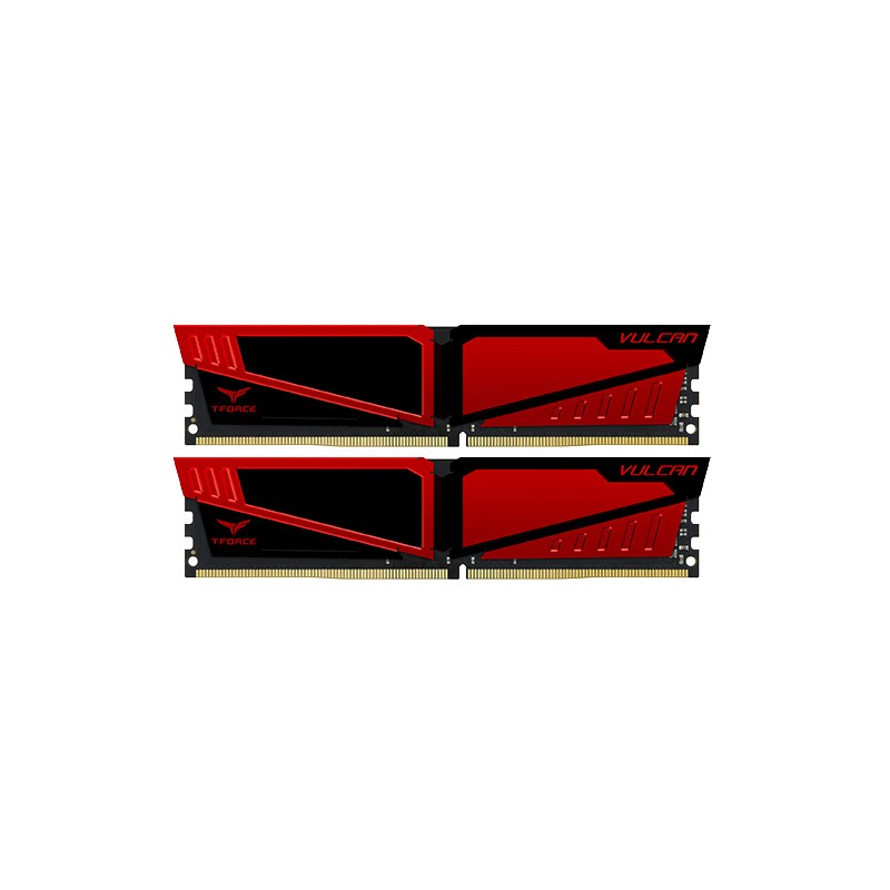 MEMORIA DDR4 VULCAN RED UD-D4 8GB PC2400 MHZ (2x4) (TLRED48G2400HC16DC01)