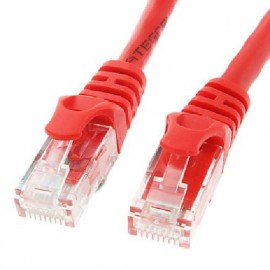 CAVO DI RETE DRITTO UTP CAT.6E 0.3MT (CV-PU6CCP-003-RD) ROSSO