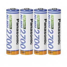 BATTERIE RICARICABILI STILO "AA" 2700MAH CONF. 4PZ (BK-3HGAE/4BE)
