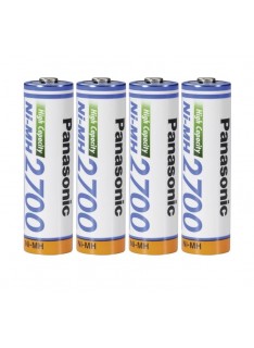 BATTERIE RICARICABILI STILO "AA" 2700MAH CONF. 4PZ (BK-3HGAE/4BE)