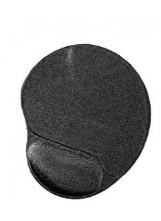MOUSE PAD GEL CON POGGIA POLSO NERO (MP-GEL-BLACK)