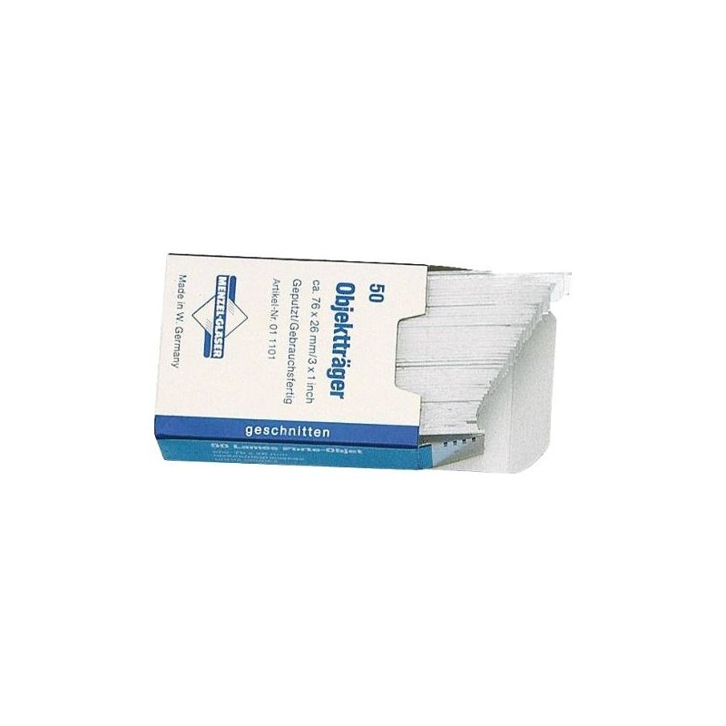 SET DI 50 VETRINI BIANCHI PER MICROSCOPIO