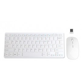 MINI TASTIERA + MOUSE WIRELESS BIANCO