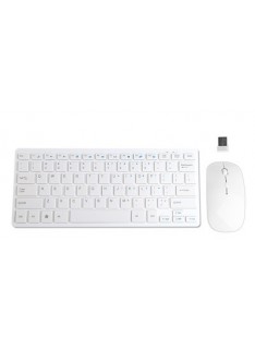 MINI TASTIERA + MOUSE WIRELESS BIANCO