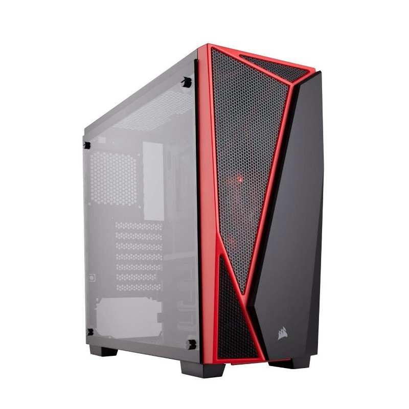 CASE GAMING CARBIDE SPEC-04 (CC-9011117-WW) NERO/ROSSO VETRO TEMPERATO