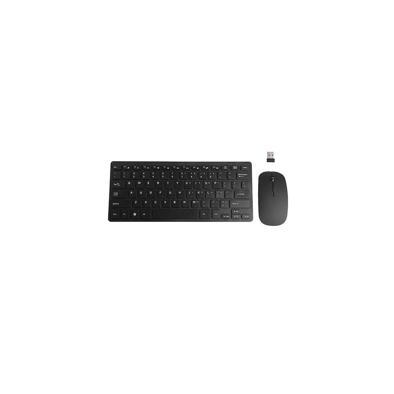 MINI TASTIERA + MOUSE WIRELESS NERO