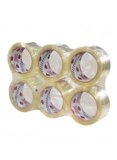 NASTRO ADESIVO TRASPARENTE  50MM X 66MT (6 PEZZI)