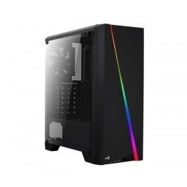 CASE CYLON RGB VETRO TEMPERATO (AEROPGSCYLON-TG-BK) NERO