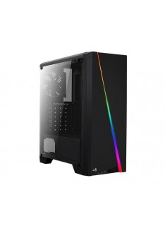 CASE CYLON RGB VETRO TEMPERATO (AEROPGSCYLON-TG-BK) NERO