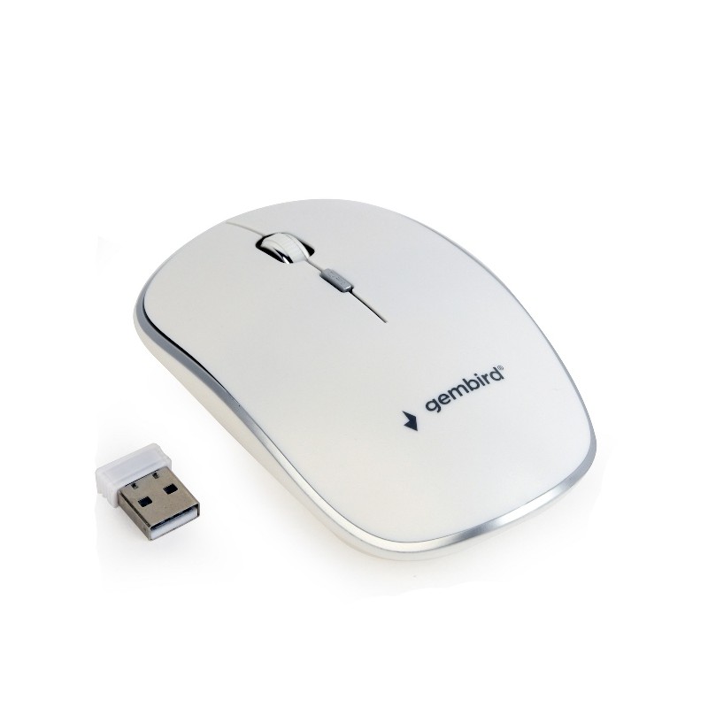 MOUSE WIRELESS BIANCO (MUSW-4B-01-W)
