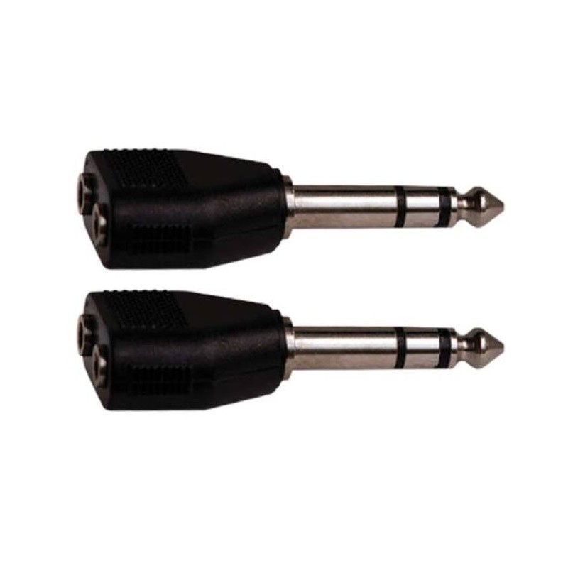 ADATTATORE AUDIO 3,5MM ST/2x 6,3MM ST (CA 8256) CONF. 2 PZ