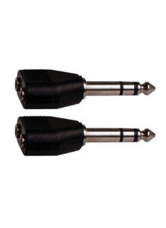 ADATTATORE AUDIO 3,5MM ST/2x 6,3MM ST (CA 8256) CONF. 2 PZ