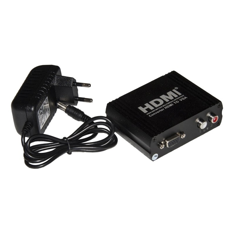 MINI CONVERTITORE VGA-HDMI CON AUDIO (LKCONV03)