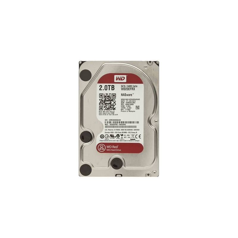 HARD DISK RED 2 TB SATA NASWARE (WD20EFRX)