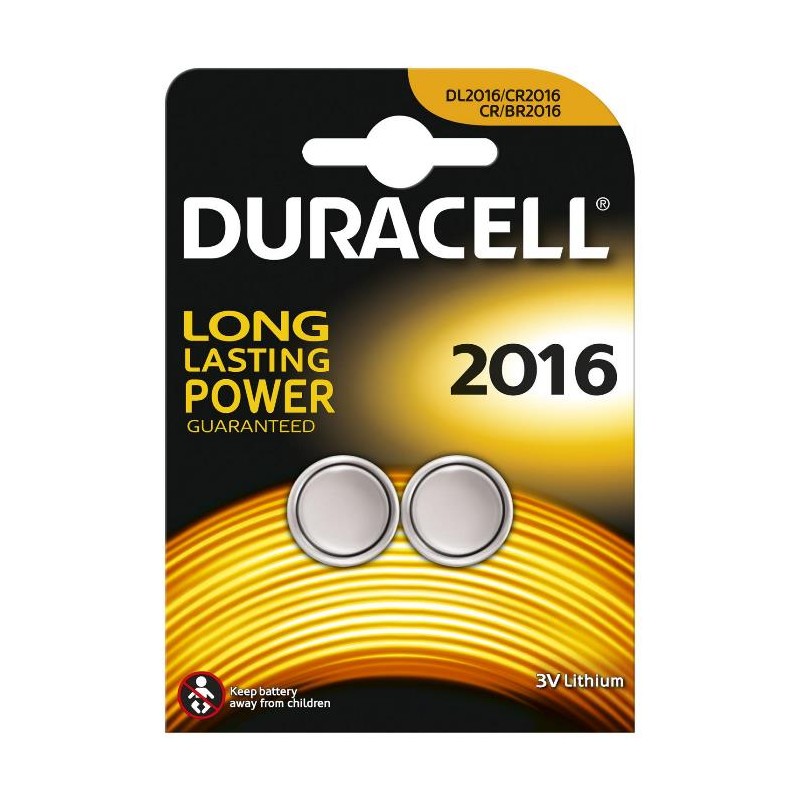 BATTERIE CR2016 3V LITIO B2 (DUR20162) 2PZ