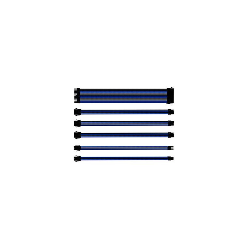 KIT GESTIONE CAVI INTERNO PC SLEEVATO BLUE/BLACK 30 CM (CMA-SEST16BLBK1-GL)