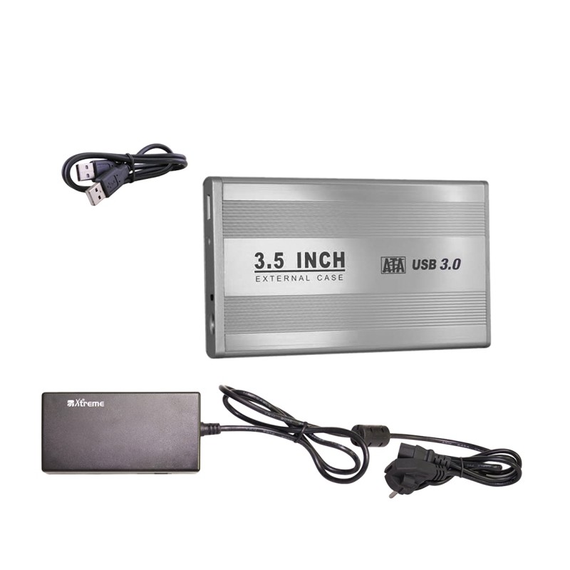 BOX ESTERNO 3.5" (29015) SATA USB 3.0 SILVER