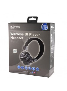 CUFFIE MICROFONO WIRELESS BT + FM + MICROFONO NERE