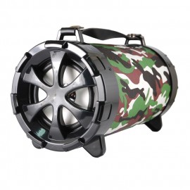 CASSA MINI SPEAKER WIRELESS PORTATILE BLUETOOTH BOOM BOX CAMOUFLAGE NERA