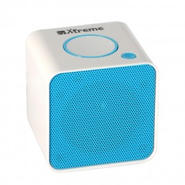 CASSA MINI SPEAKER WIRELESS PORTATILE BLUETOOTH BIANCO/BLU