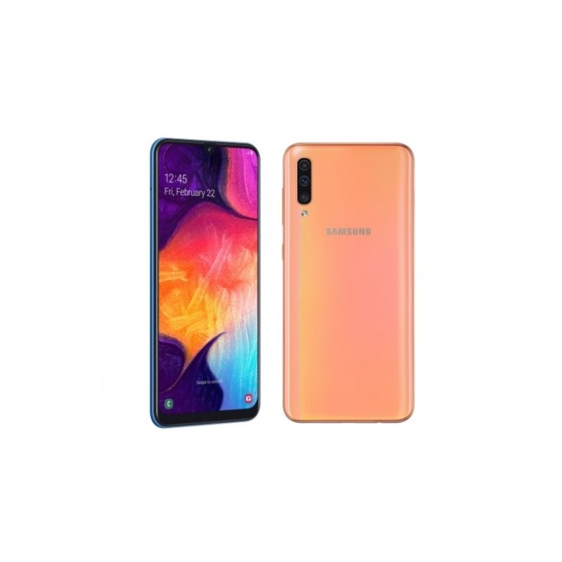 SMARTPHONE GALAXY A50 (A505F) CORALLO - DUAL SIM - GARANZIA ITALIA - BRAND OPERATORE TIM