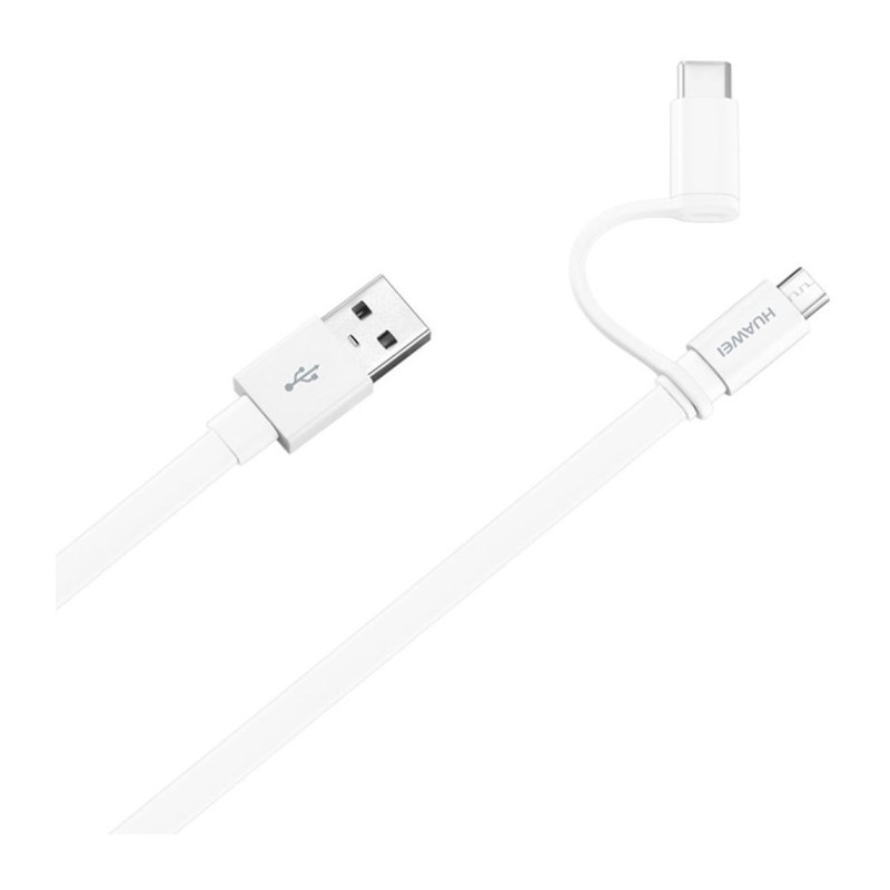 CAVO AP55S USB TYPE-A CON MICRO-USB + TYPE-C RICARICA 2IN1