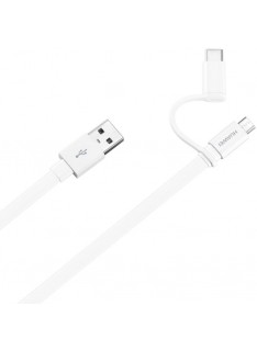 CAVO AP55S USB TYPE-A CON MICRO-USB + TYPE-C RICARICA 2IN1