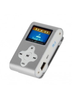 LETTORE MP3 CON TF CARD 8 GB E FM RADIO SILVER (27611S)