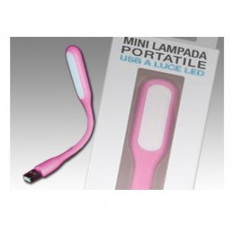 LAMPADA MINI PORTATILE A LED - ROSA (45952)