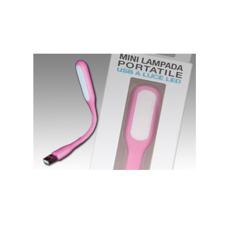 LAMPADA MINI PORTATILE A LED - ROSA (45952)