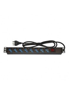 MULTIPRESA DA RACK 19" 8 PRESE UNI CON SPINA ITA 16A (LK10051)