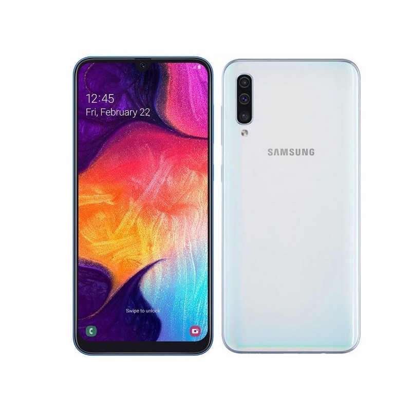 SMARTPHONE GALAXY A50 (A505F) WHITE - DUAL SIM - GARANZIA ITALIA - BRAND OPERATORE