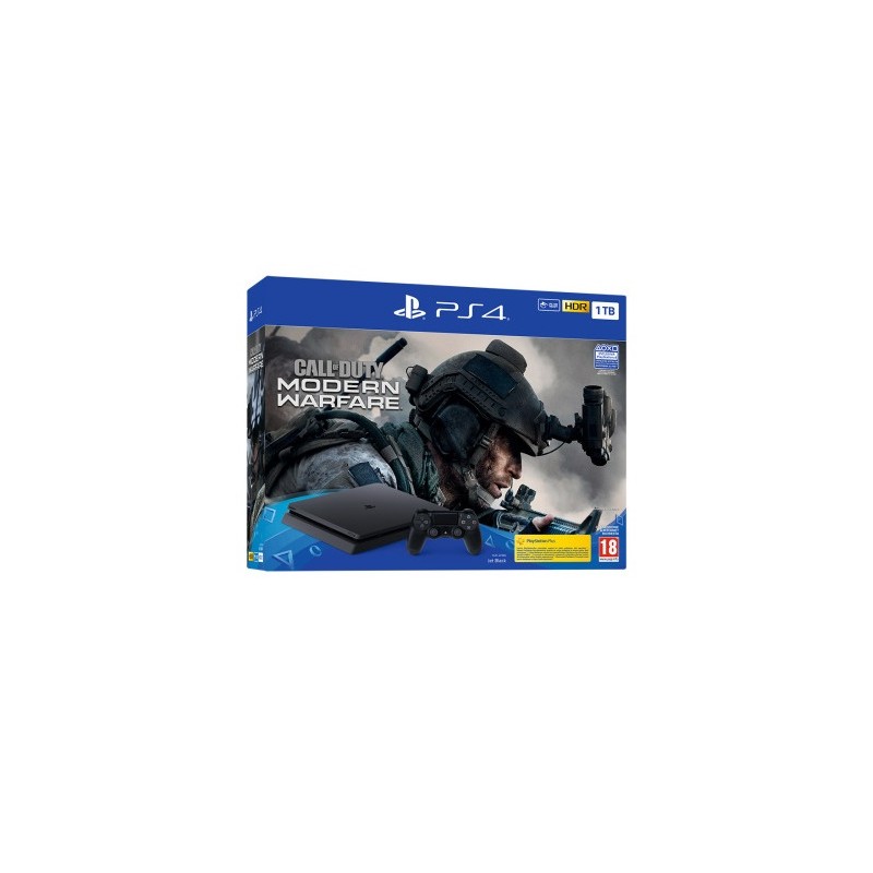 CONSOLE PLAYSTATION PS4 1TB CHASSIS SLIM BLACK + CALL OF DUTY: MODERN WARFARE