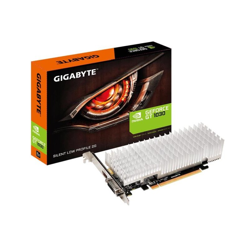 SCHEDA VIDEO GEFORCE GT1030 SILENT LOW GV-N1030SL-2 2 GB PCI-E LOW PROFILE