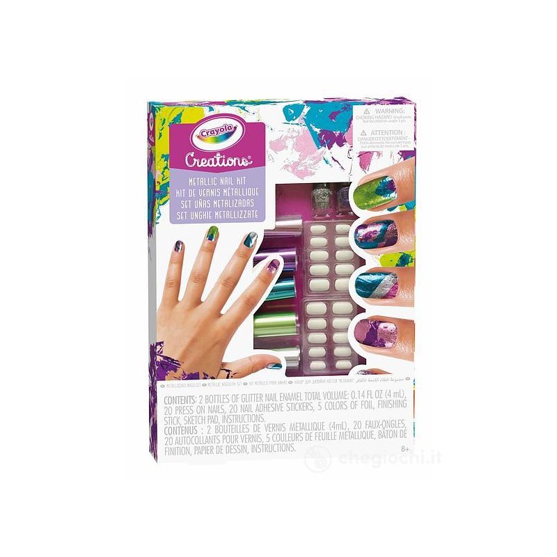 GIOCATTOLI CREATIONS - SET UNGHIE METALLIZZATE