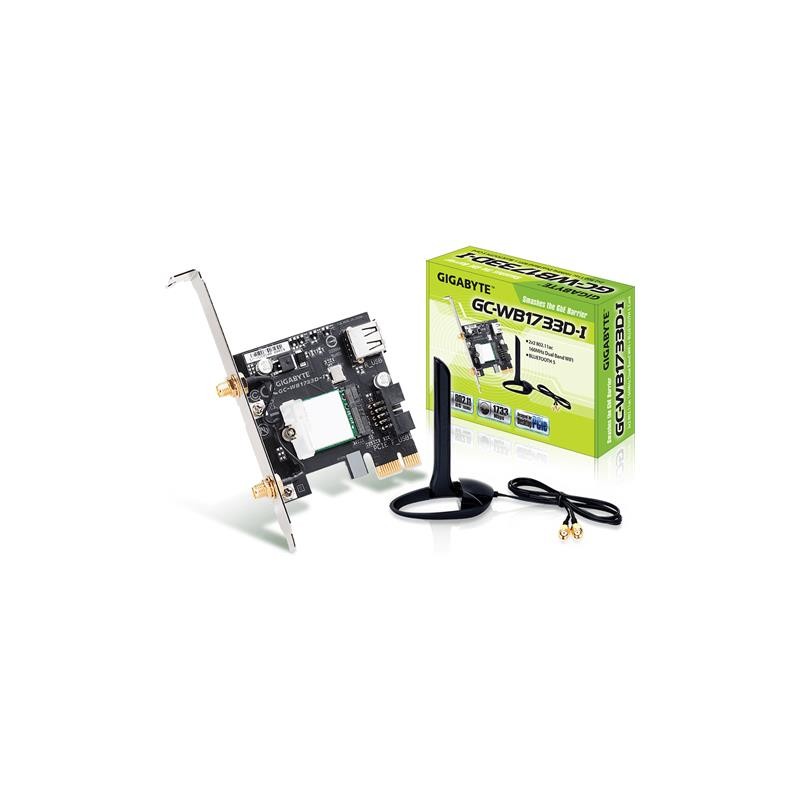 SCHEDA DI RETE CONTROLLER WIRELESS+BLUETOOTH GC-WB1733D-I PCI-E