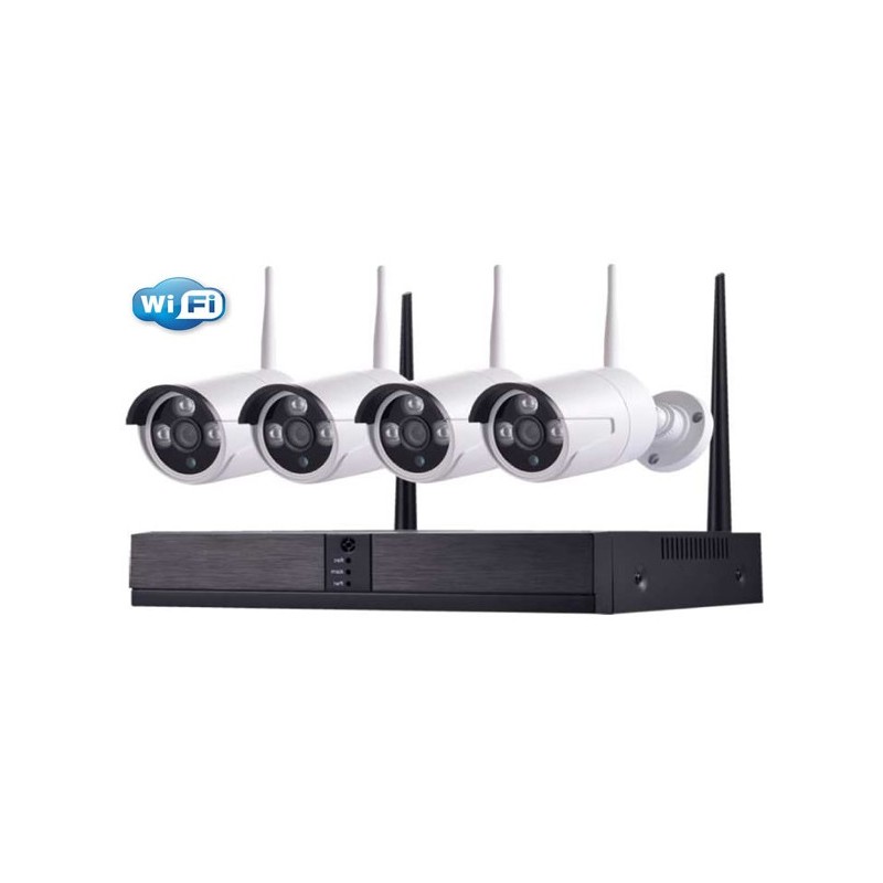 KIT SISTEMA DI SORVEGLIANZA NVR 4 CANALI WIRELESS + TELECAMERE (TC-1402IPW-KIT)