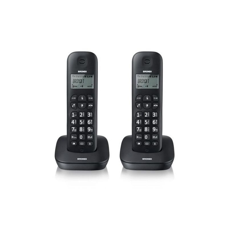 TELEFONO CORDLESS GALA TWIN NERO