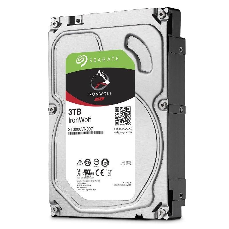 HARD DISK 3 TB IRONWOLF SATA 3 3.5" NAS (ST3000VN007) RICONDIZIONATO