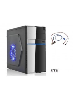 CASE TX-663 MATX ALIMENTATORE 550W + PORTA USB 3.0 - NERO / BLU