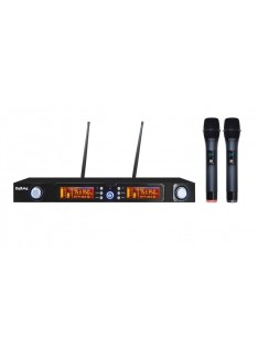 RADIOMICROFONO DOPPIO PALMARE UHF (SET 7822) DOPPIO 740/790 MHZ