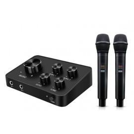 KARAOKE MACHINE CON DOPPIO RADIOMICROFONO (KSTATION PRO)