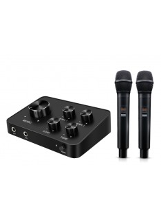 KARAOKE MACHINE CON DOPPIO RADIOMICROFONO (KSTATION PRO)