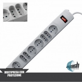 MULTIPRESA 8 POSTI (MP-3080) CON INTERRUTTORE