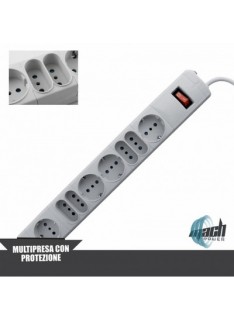 MULTIPRESA 8 POSTI (MP-3080) CON INTERRUTTORE