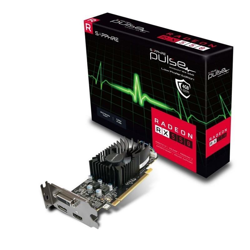 (OUTLET) SCHEDA VIDEO RADEON RX550 PULSE 4 GB (11268-09-20G) LOW PROFILE