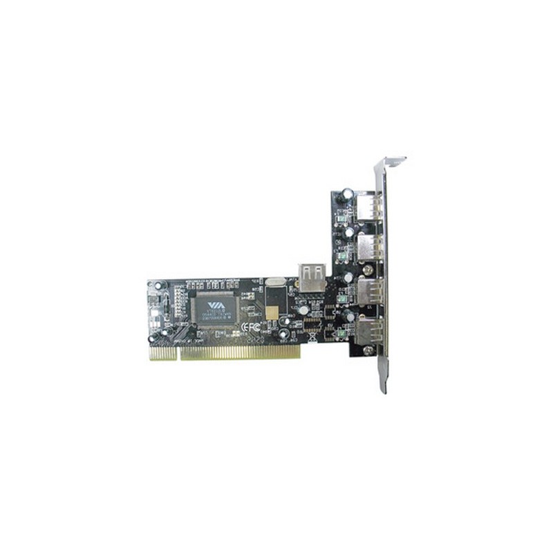 CONTROLLER PCI LINDY 4 1P USB 2.0 (51063)