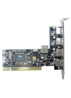CONTROLLER PCI LINDY 4 1P USB 2.0 (51063)