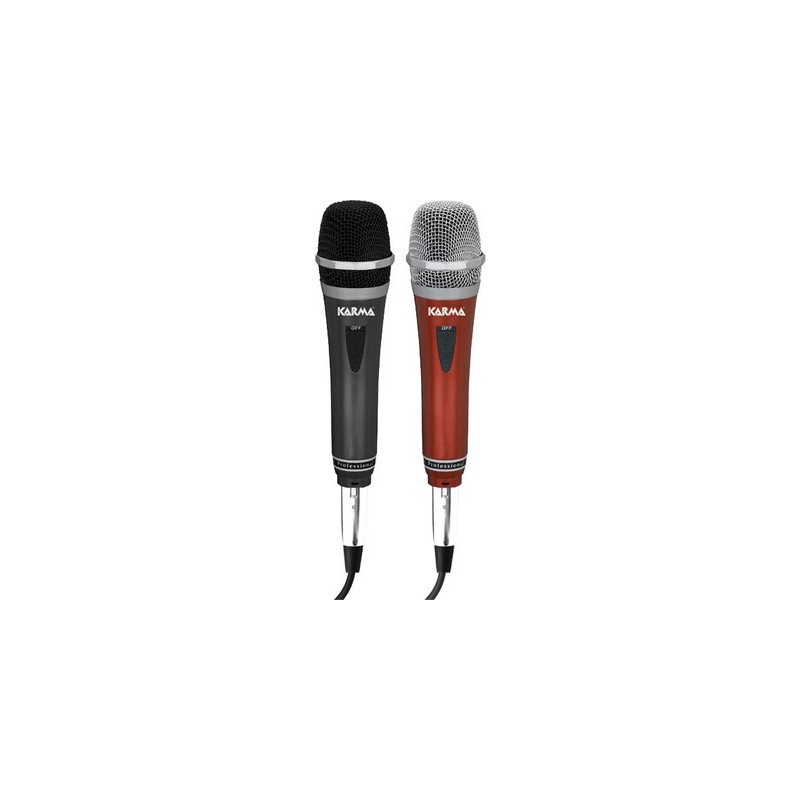 KIT MICROFONI DINAMICI NERO E ROSSO (DM 522)