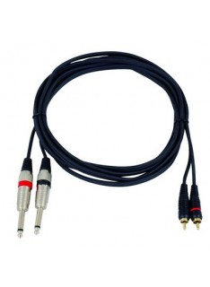 CAVO AUDIO 2 RCA - 2 JACK 6.3 CA 8271M
